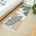 Rapis Boho Cotton Woven-Tassel Area - Colorful Geometric Waves Printed Throw Runner Runner For Bedroom